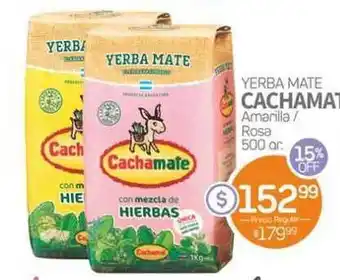 Cachamate Yerba Mate Amarilla / Rosa 500gr