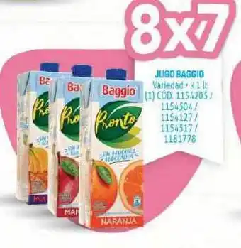Makro Baggio Jugo x 1lt. oferta