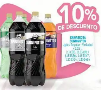 Makro Cunnington En Gaseosa Light / Regular x 2,25lt oferta