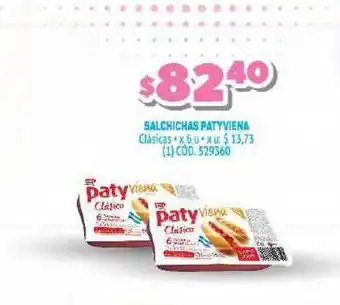Makro Patyviena Salchichas 6u oferta