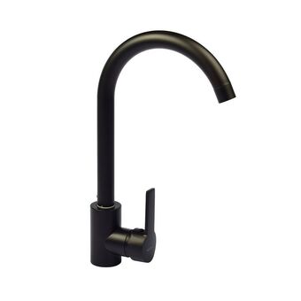 Frávega Canilla monocomando móvil black oferta