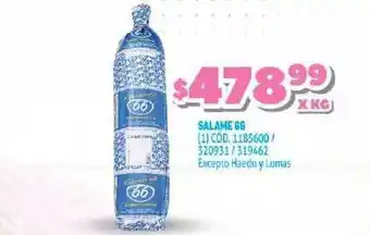 Makro 66 Salame x kg oferta