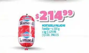 Makro Mortadela Paladini Familiar x 500g oferta