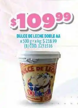 Makro Dulce De Leche Doble AA x 500g oferta