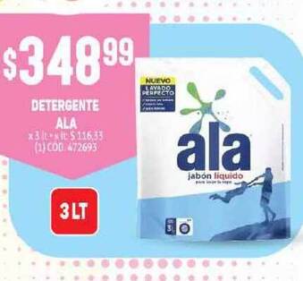 Makro Ala Detergente x 3lt oferta
