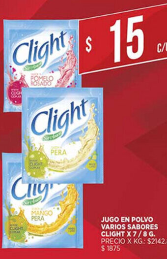 Supermercados DIA Jugo En Polvo Varios Sabores Clight x 7/8g oferta