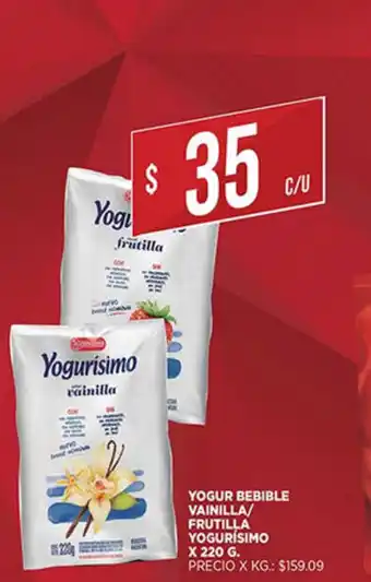 Supermercados DIA Yogur Bebible Vainilla/Frutilla Yogurismo x220g oferta