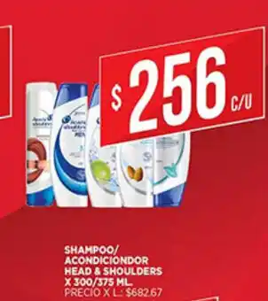 Supermercados DIA Shampoo/Acondicionador Head & Shoulders x 300/375ml oferta