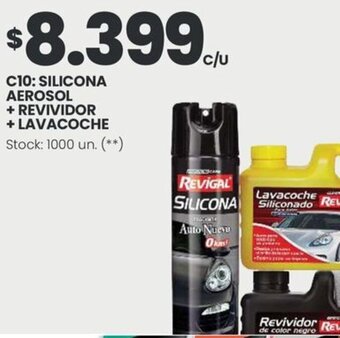 Changomas C10: SILICONA AEROSOL + REVIVIDOR + LAVACOCHE oferta