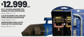 Changomas KIT X 2 CINTA AMARRETPO CRIQUE X5 MTS GOODYEAR oferta