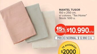 Carrefour MANTEL TUSOR 150 x 250 cm oferta