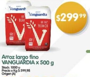 Supermercados Buenos Días VANGUARDIA Arroz largo fino x 500 g oferta