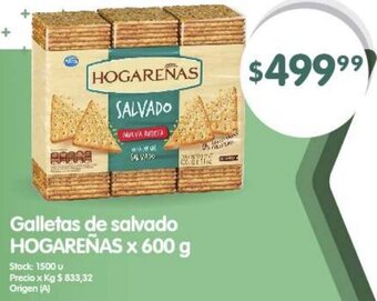 Supermercados Buenos Días HOGAREÑAS Galletas de salvado x 600 g oferta