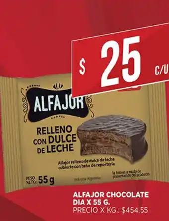 Alfajor Chocolate Dia x 55g