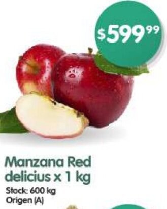 Supermercados Buenos Días Manzana Red delicius x 1 kg oferta