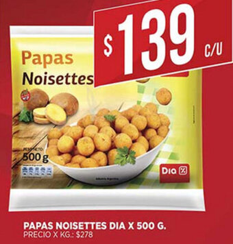 Supermercados DIA Papas Noisettes Dia x 500g oferta