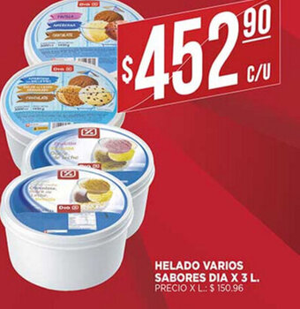 Supermercados DIA Helado Varios Sabores Dia x 3L oferta