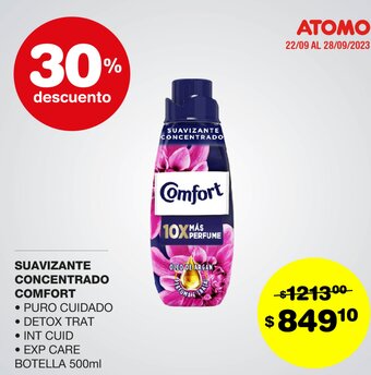 Atomo Conviene SUAVIZANTE CONCENTRADO COMFORT 500ml oferta