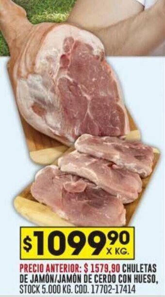 Coto CHULETAS DE JAMON/JAMÓN DE CERDO CON HUESO oferta