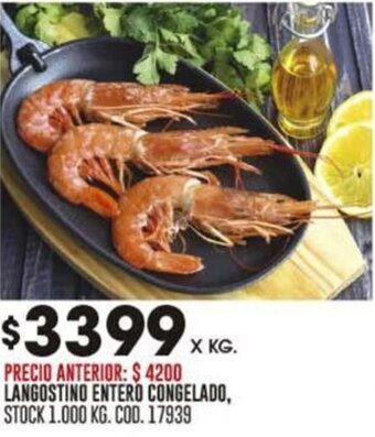 Coto LANGOSTINO ENTERO CONGELADO oferta