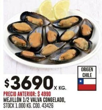 Coto MEJILLON 1/2 VALVA CONGELADO oferta