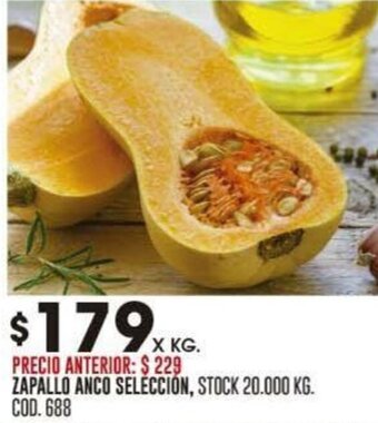 Coto ZAPALLO ANCO SELECCIÓN oferta