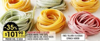 Coto FIDEOS VARIOS TIPOS COTO oferta