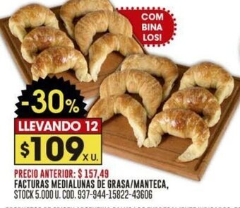 Coto FACTURAS MEDIALUNAS DE GRASA/MANTECA oferta