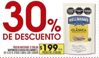 Coto MAYONESA CLÁSICA HELLMANN'S DP. X 237 G oferta