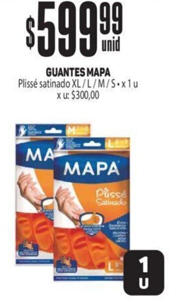 Makro GUANTES MAPA Plissé satinado XL/L/M/S x1u oferta