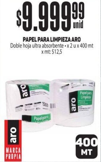 Makro PAPEL PARA LIMPIEZA ARO X 2 U X 400mt oferta