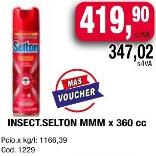 Maxiconsumo INSECT.SELTON MMM x 360 cc oferta