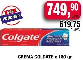 Maxiconsumo CREMA COLGATE X 180 GR oferta