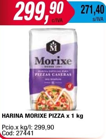 Maxiconsumo HARINA MORIXE PIZZA x 1 kg oferta