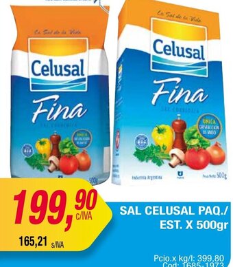 Maxiconsumo SAL CELUSAL PAQ./ EST. X 500gr oferta