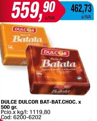 Maxiconsumo DULCE DULCOR BAT-BAT.CHOC. X 500 gr oferta