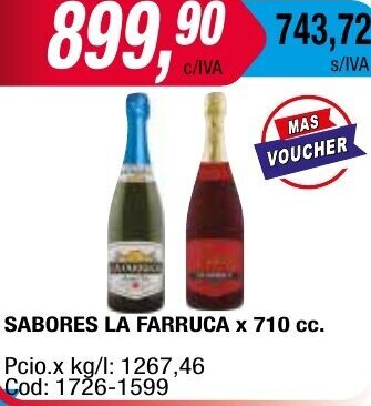Maxiconsumo SABORES LA FARRUCA x 710 cc oferta