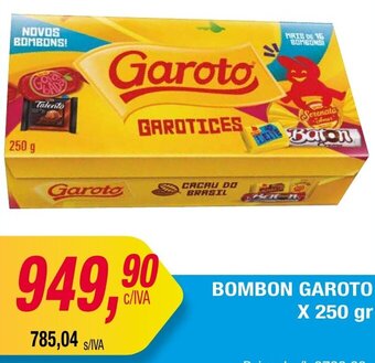 Maxiconsumo BOMBON GAROTO X 250 gr oferta