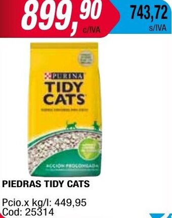 Maxiconsumo PIEDRAS TIDY CATS oferta