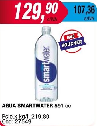 Maxiconsumo AGUA SMARTWATER 591 cc oferta