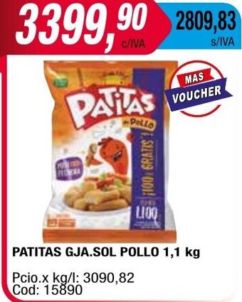 Maxiconsumo PATITAS GJA.SOL POLLO 1,1 kg oferta