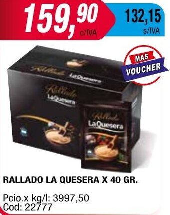 Maxiconsumo RALLADO LA QUESERA X 40 GR oferta