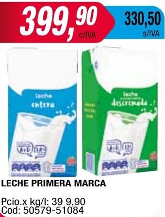 Maxiconsumo LECHE PRIMERA MARCA oferta