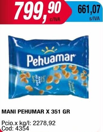 Maxiconsumo MANI PEHUMAR X 351 GR oferta