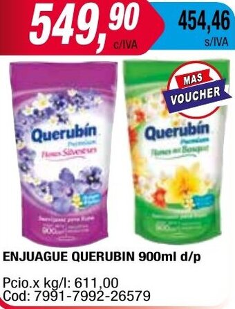 Maxiconsumo ENJUAGUE QUERUBIN 900ml d/p oferta