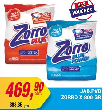 Maxiconsumo JAB.PVO ZORRO X 800 GR oferta