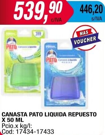 Maxiconsumo CANASTA PATO LIQUIDA REPUESTO X 50 ML oferta