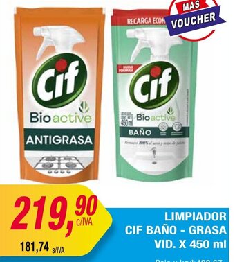 Maxiconsumo LIMPIADOR CIF BAÑO - GRASA VID. X 450 ml oferta