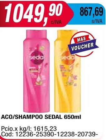 Maxiconsumo ACO/SHAMPOO SEDAL 650ml oferta