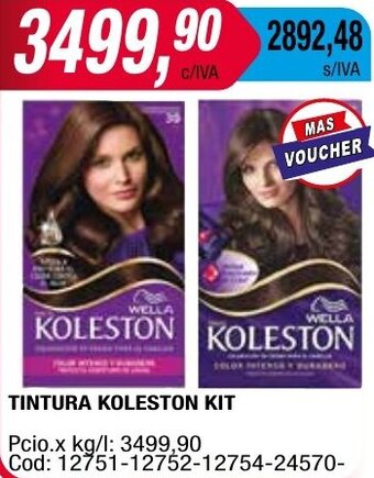 Maxiconsumo TINTURA KOLESTON KIT oferta
